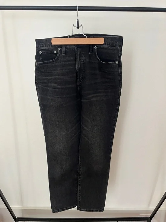 Madewell Perfect Vintage Jean Size 30 Black Denim - Picture 1 of 7